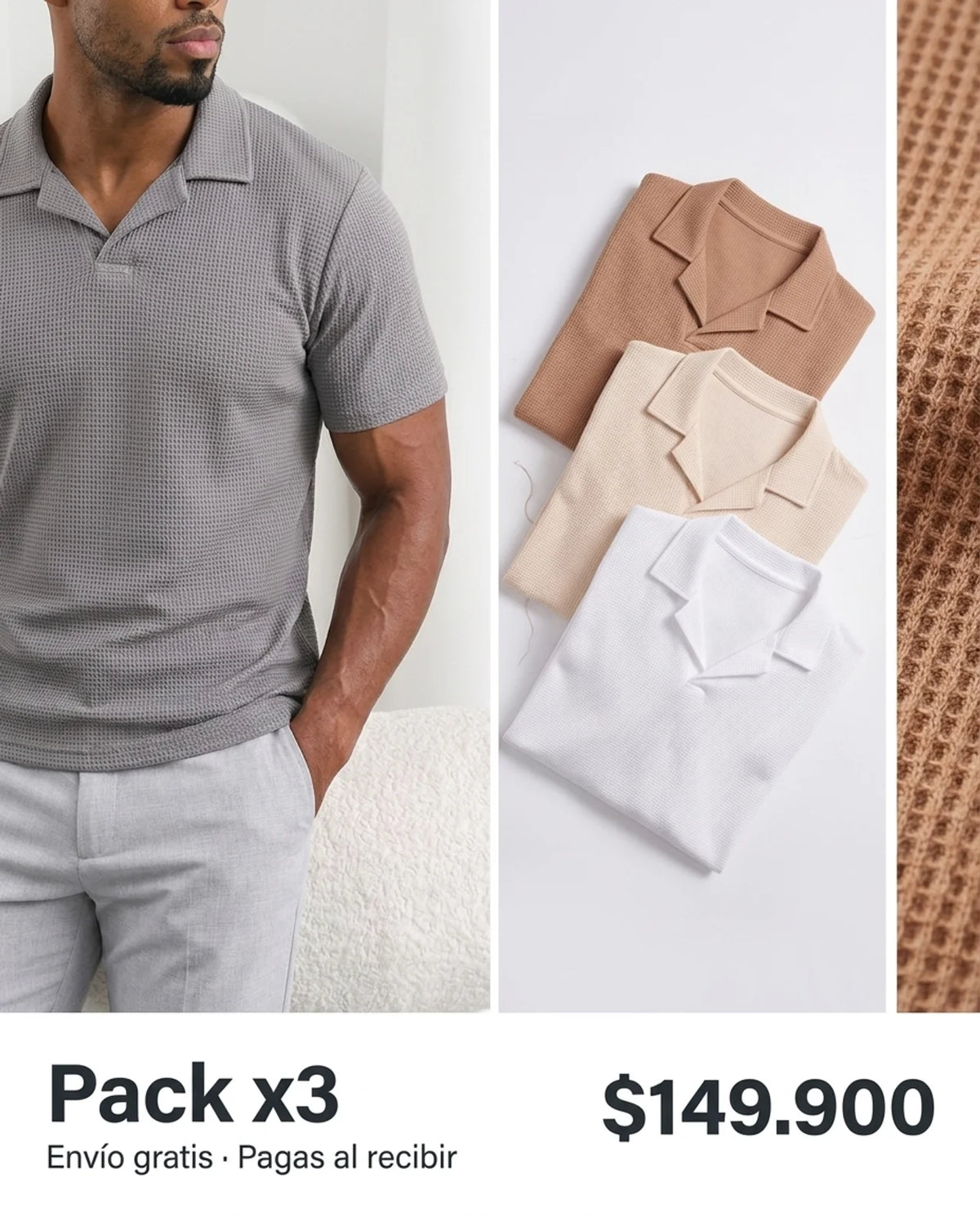 CAMISETA POLO VENTO- TELA GALLETA 220GRS